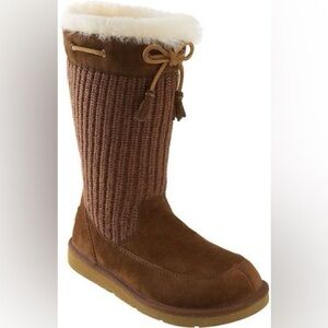 UGG Brown Knit Winter Boots